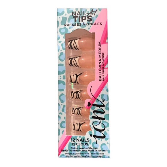 24 piece Ballerina tip medium & long press on nail tips new - Picture 3 of 8